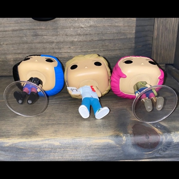 Funko pop Scott pilgrim lot of 3 vinyl figurines.